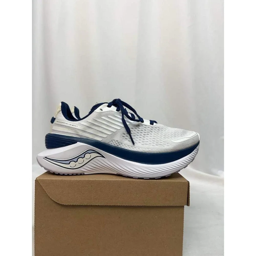 Saucony Endorphin Shift 2 Mens Running‎ Shoes White Navy Blue SIZE-8